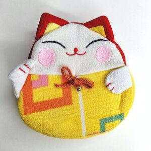 NWOT Lucky Cat / Maneki Neko Large Coin Purse